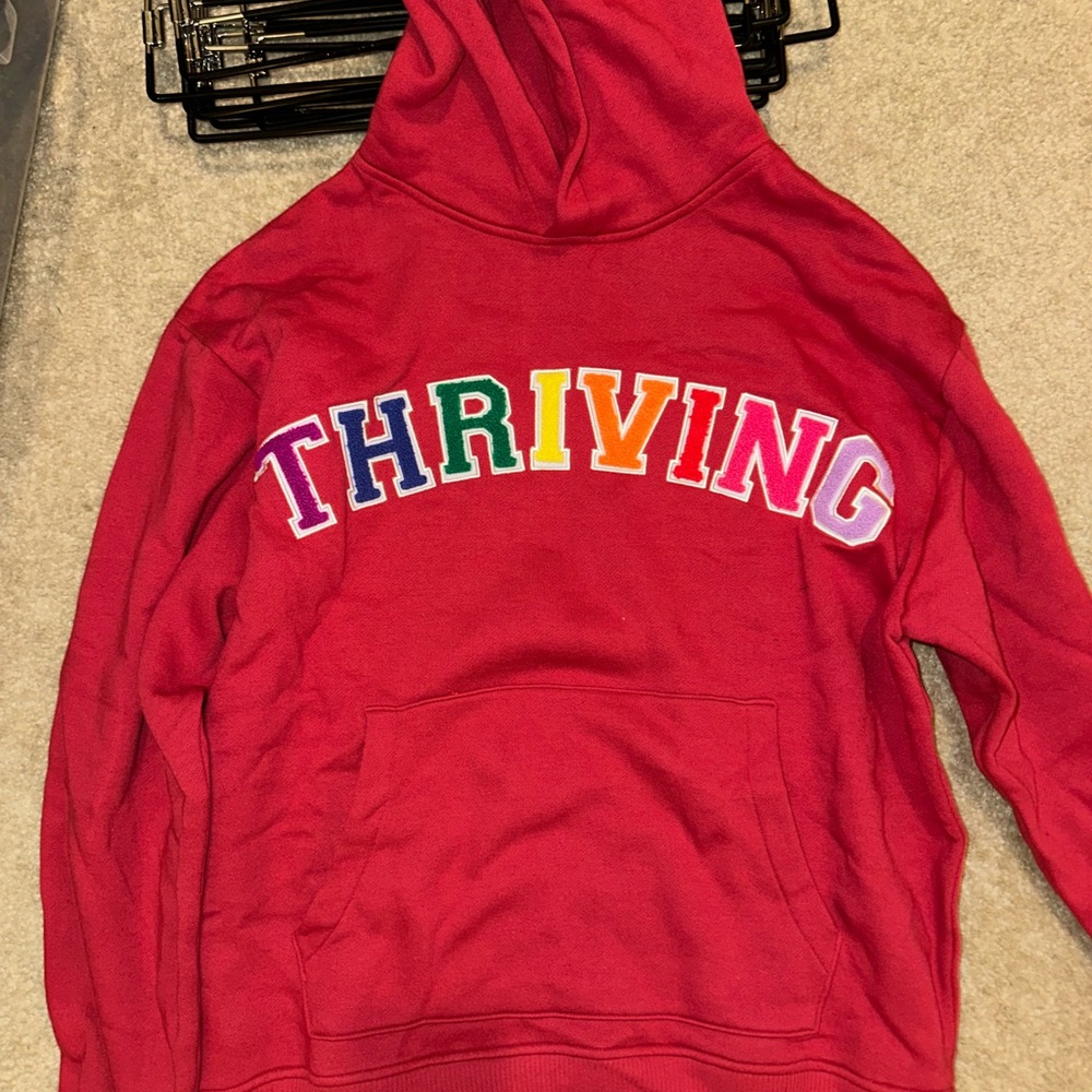 Forever 21 Red Thriving Hoodie